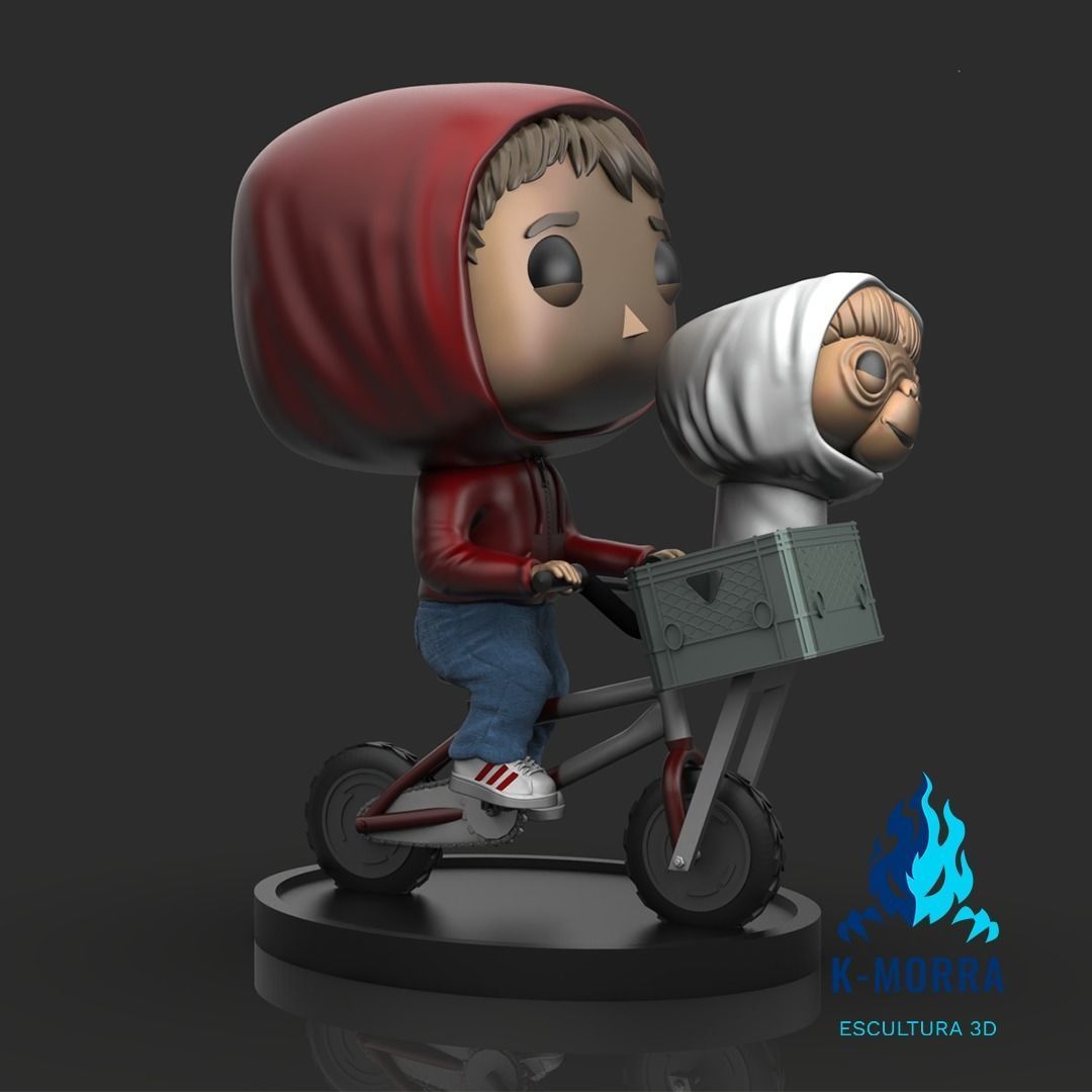 Et and Elliot Funko 3D print model_2