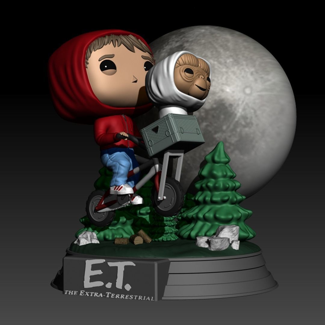 Et and Elliot Funko 3D print model_4
