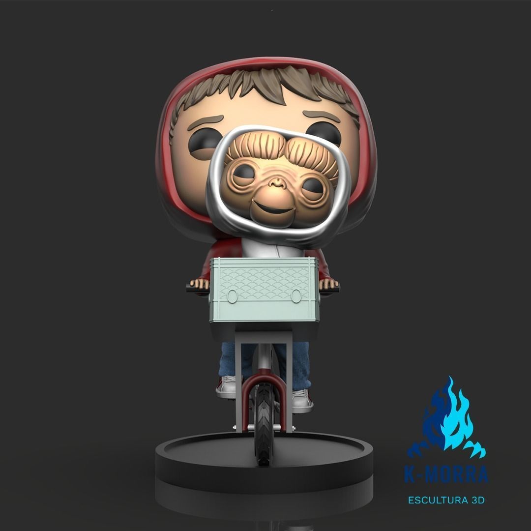 Et and Elliot Funko 3D print model_1