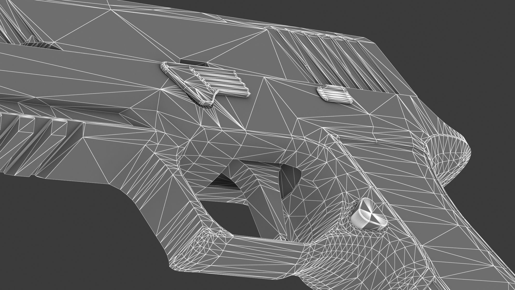 P320-XTEN Pistol Low Poly PBR Realistic Low-poly 3D model_28