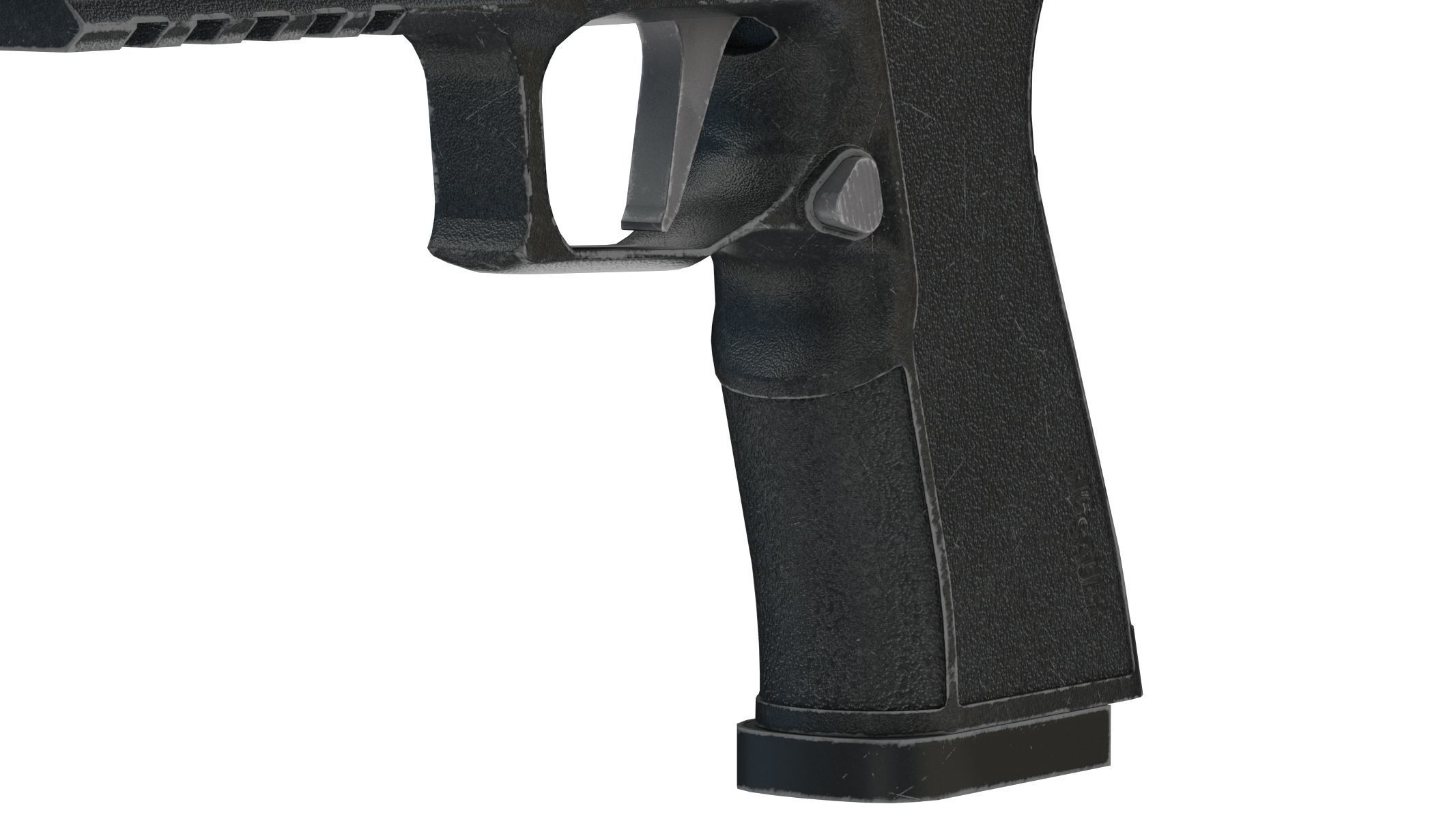 P320-XTEN Pistol Low Poly PBR Realistic Low-poly 3D model_8