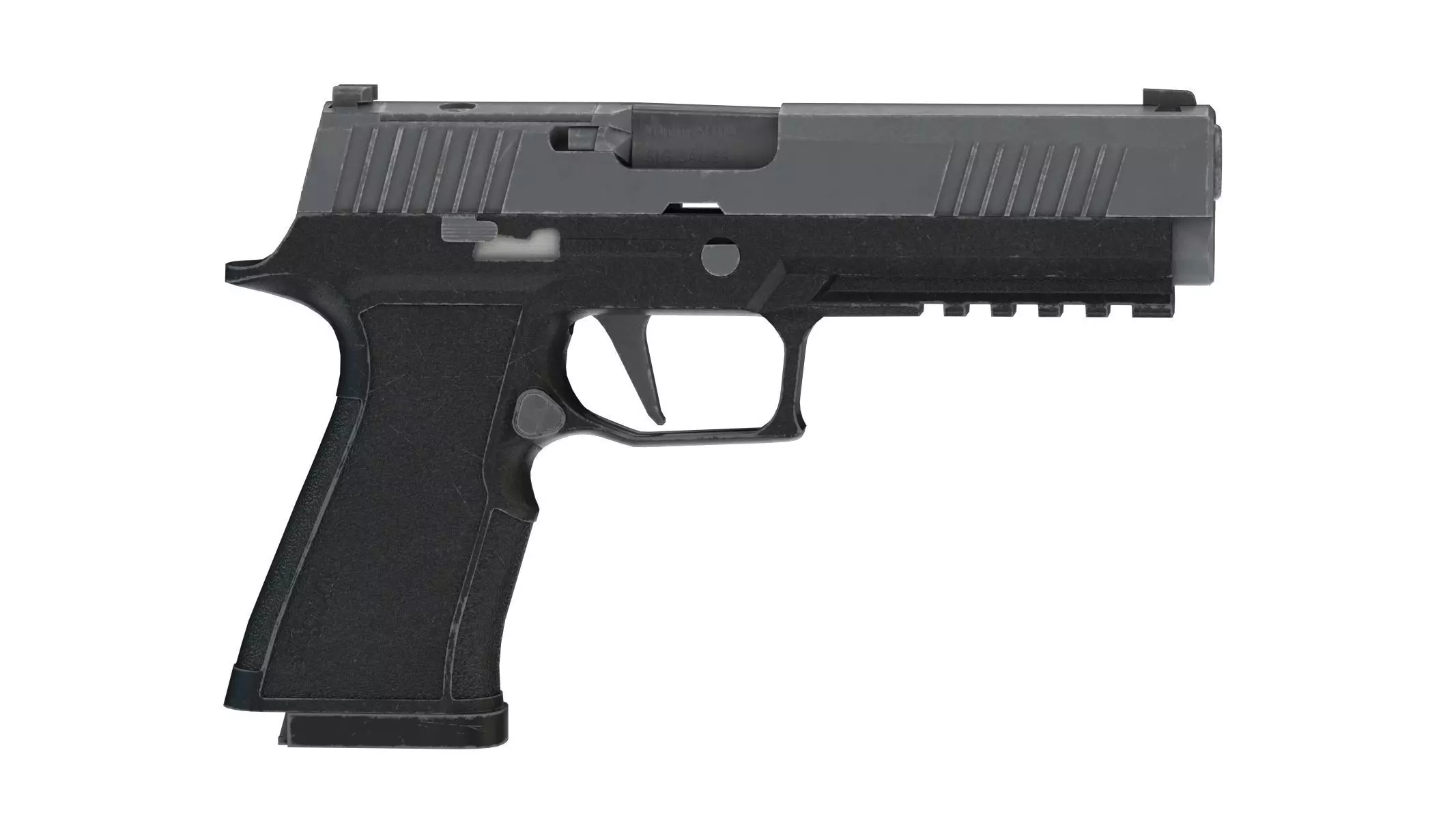 P320-XTEN Pistol Low Poly PBR Realistic Low-poly 3D model_0