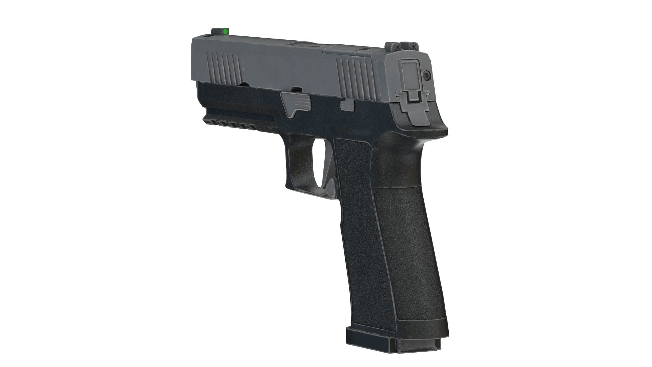 P320-XTEN Pistol Low Poly PBR Realistic Low-poly 3D model_1