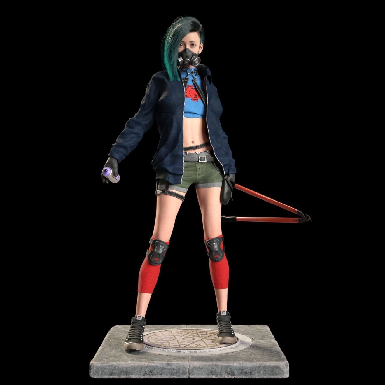 APOCALYPSE PUNK GRAFFITI 3D print model_5