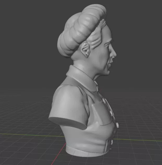 Simone de Beauvoir 3D print model_5