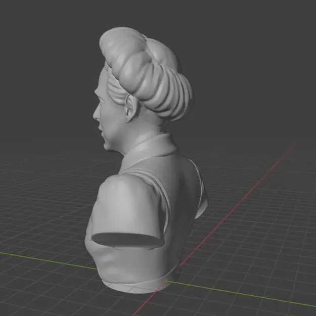 Simone de Beauvoir 3D print model_13