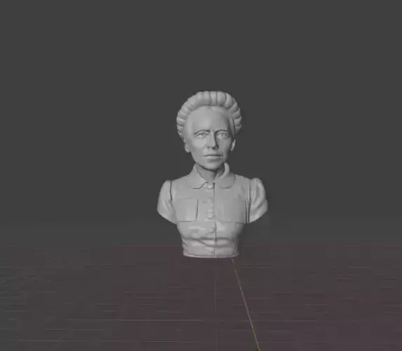 Simone de Beauvoir 3D print model