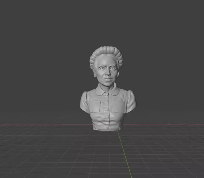 Simone de Beauvoir 3D print model_0