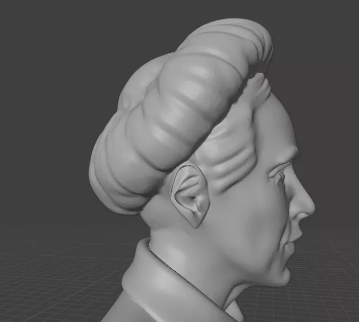 Simone de Beauvoir 3D print model_16