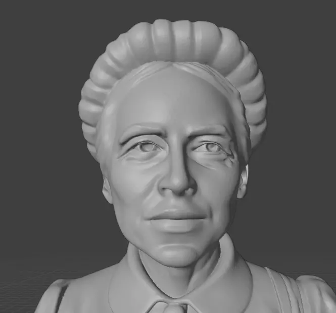 Simone de Beauvoir 3D print model_18