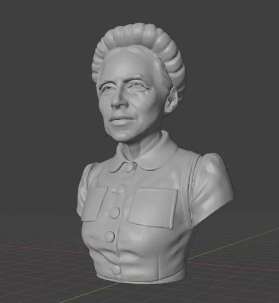 Simone de Beauvoir 3D print model_8