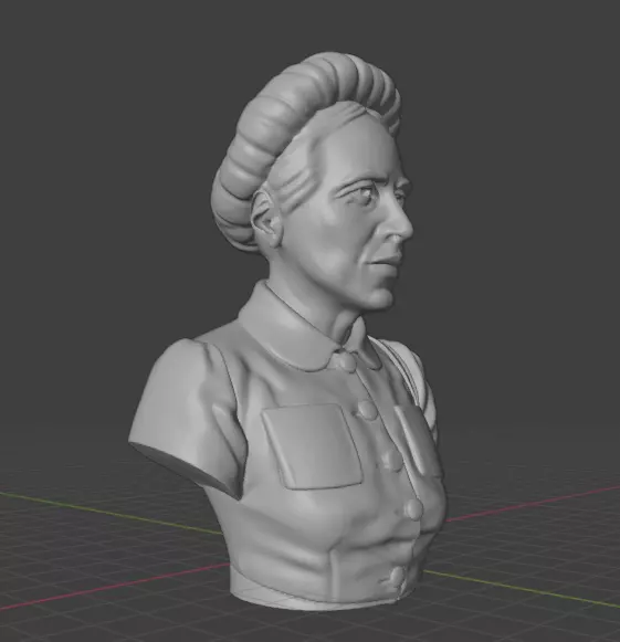 Simone de Beauvoir 3D print model_20