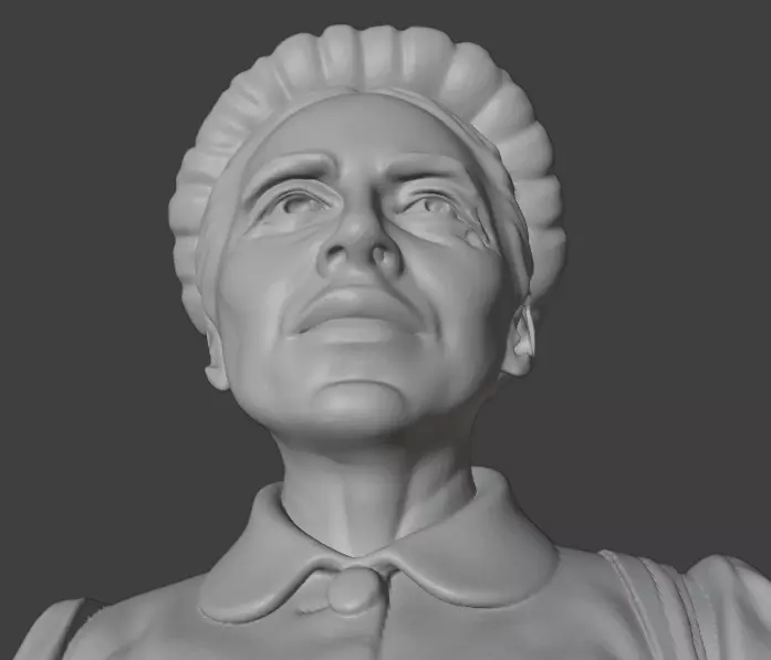 Simone de Beauvoir 3D print model_14