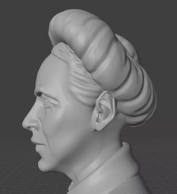 Simone de Beauvoir 3D print model_19