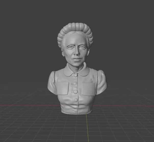 Simone de Beauvoir 3D print model_7