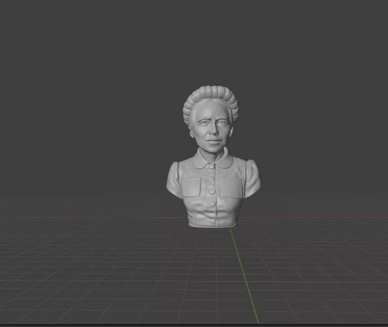 Simone de Beauvoir 3D print model_2