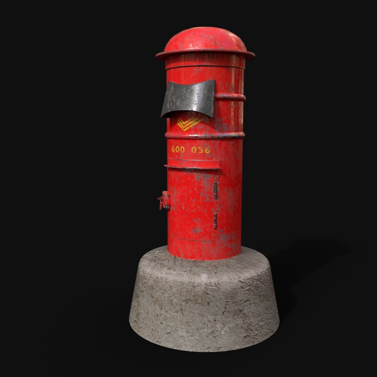 3D model Letter Box Red VR / AR / low-poly | CGTrader