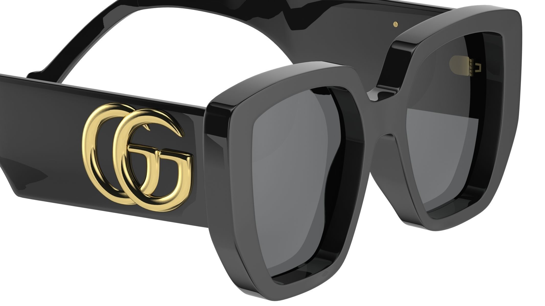 Recatangular Frame Sunglasses Gucci 3D model_8