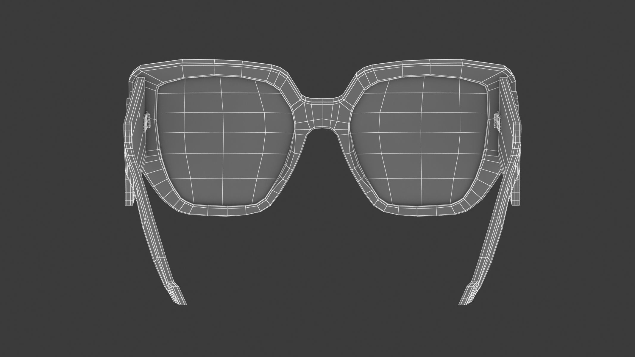 Recatangular Frame Sunglasses Gucci 3D model_13