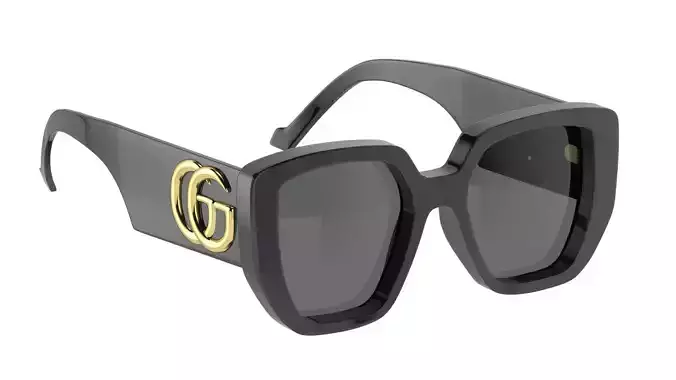 Recatangular Frame Sunglasses Gucci
