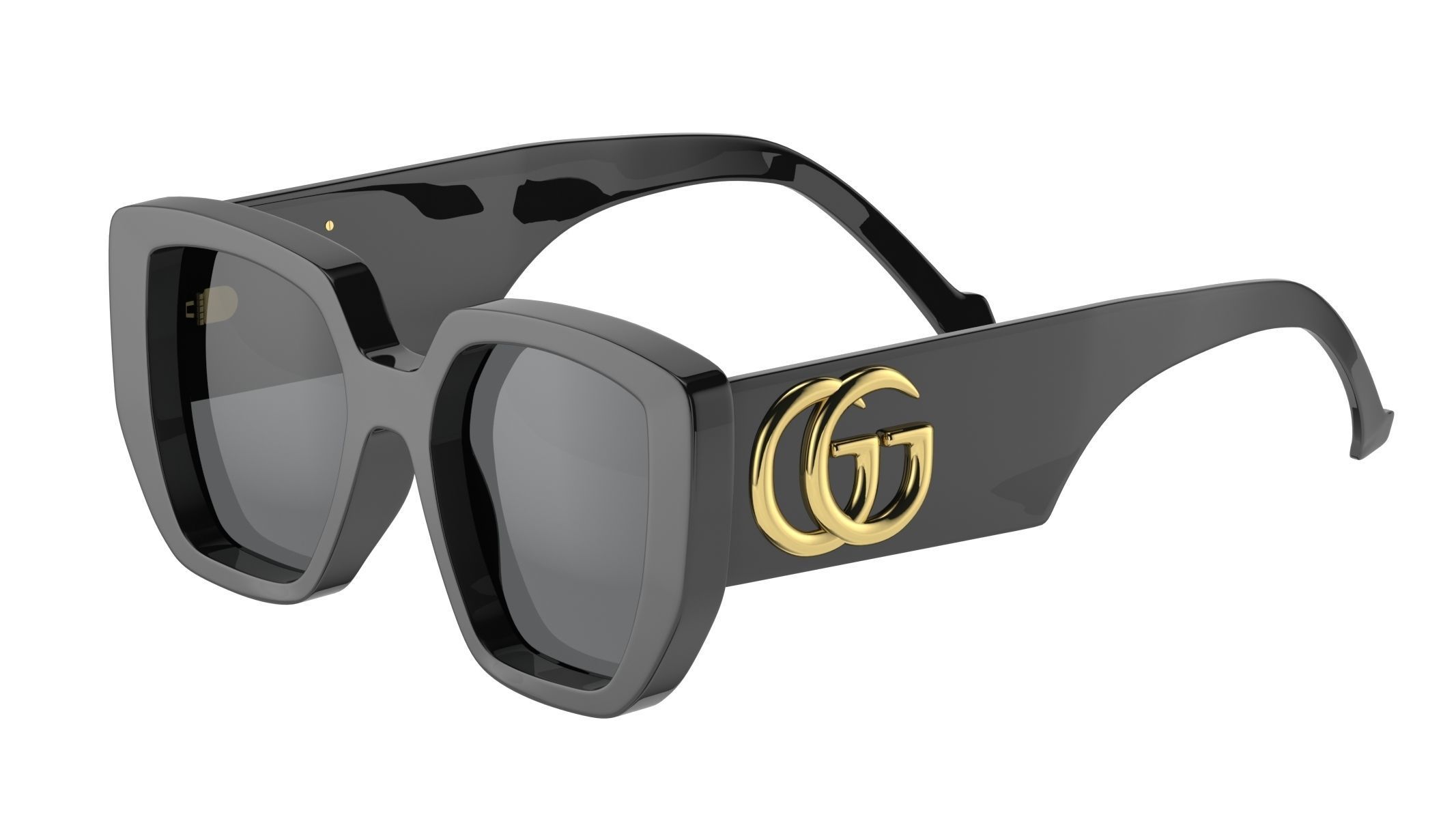 Recatangular Frame Sunglasses Gucci 3D model_6