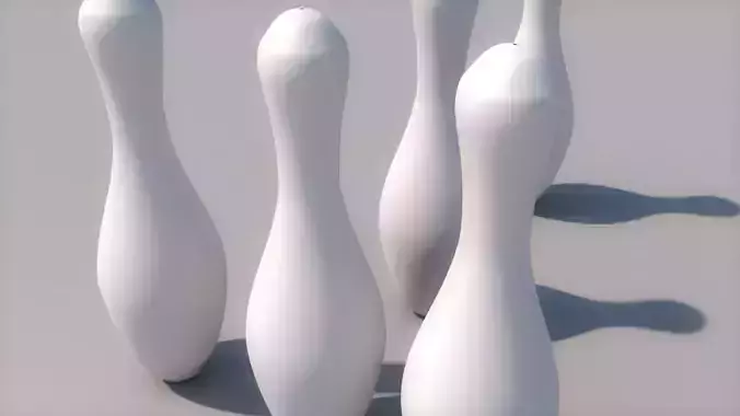 BOWLING PINS 3D MODEL 3D model