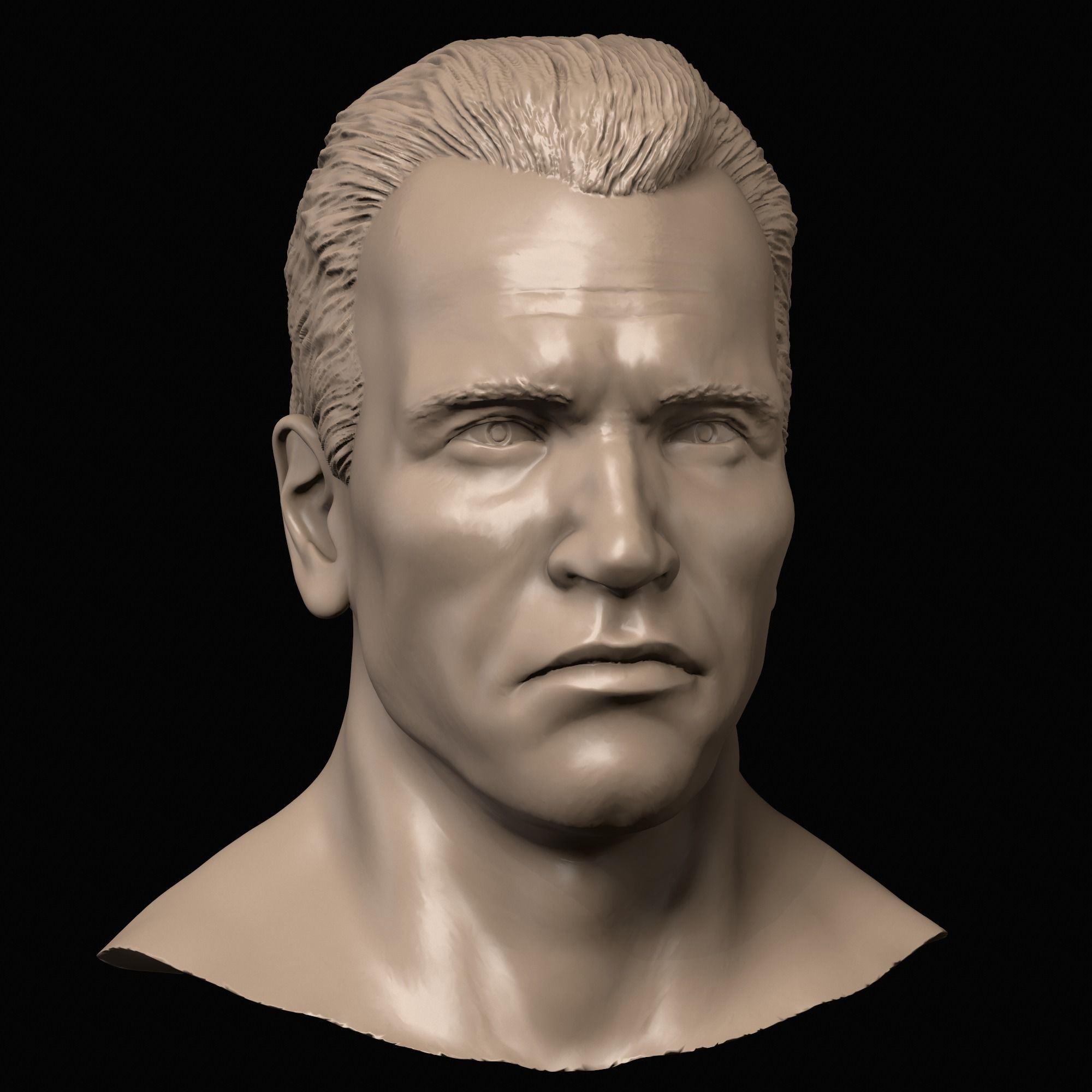 Arnold Shwarzenegger head 3D print model_4