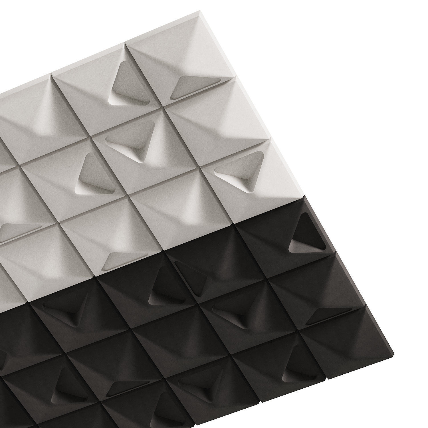 Pyramid Acoustic Ceiling Tile 3D model_3