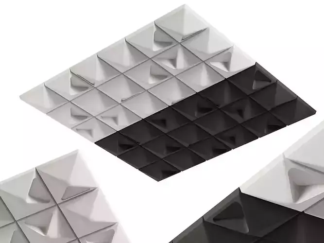 Pyramid Acoustic Ceiling Tile 3D model