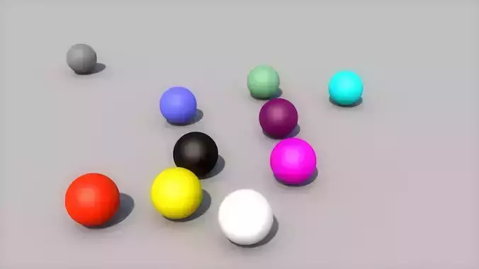 CANDYS 3D MODEL group of colored eggs