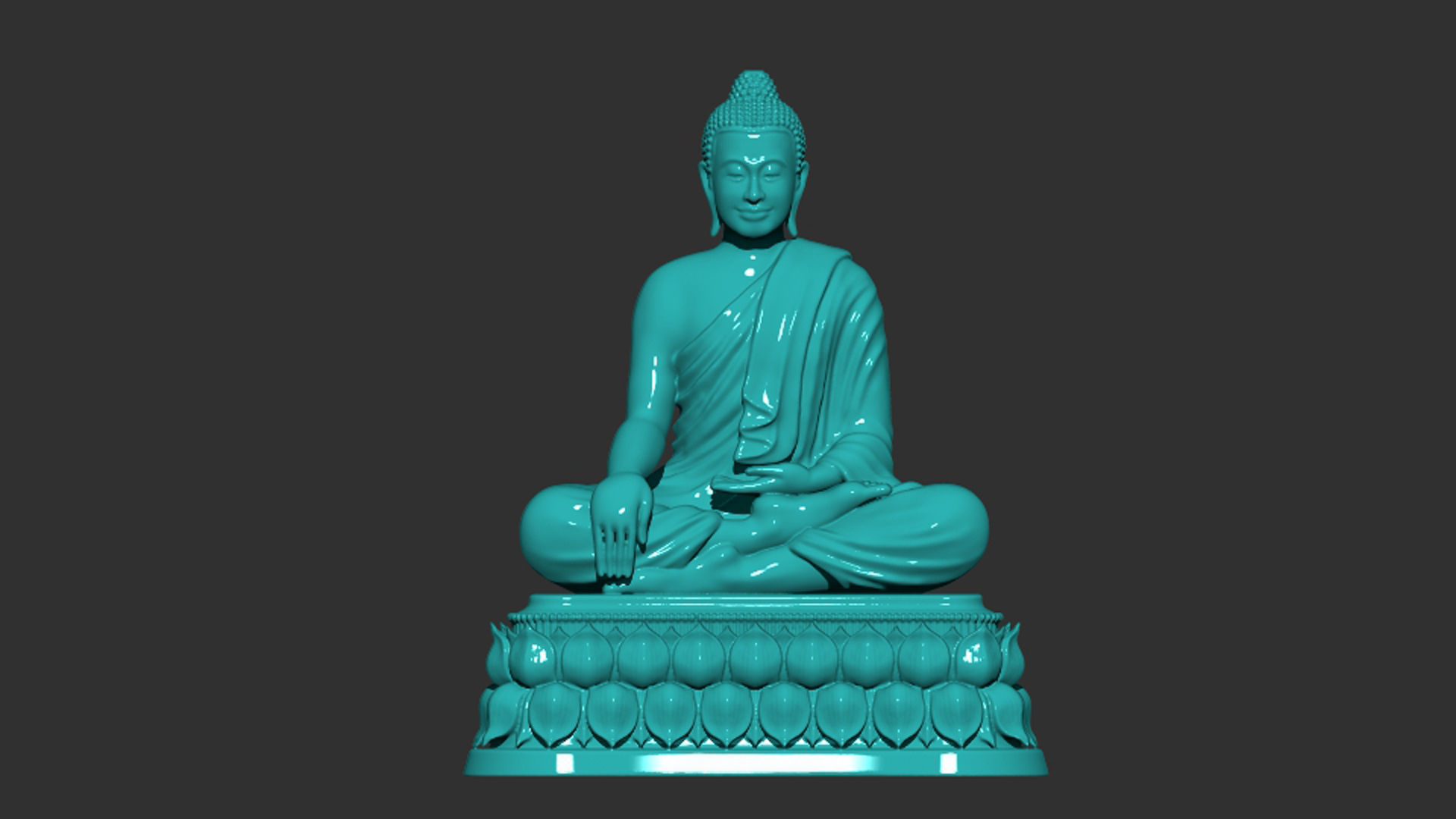 Asian Buddha statues for 3D printing Model 3D print model_4