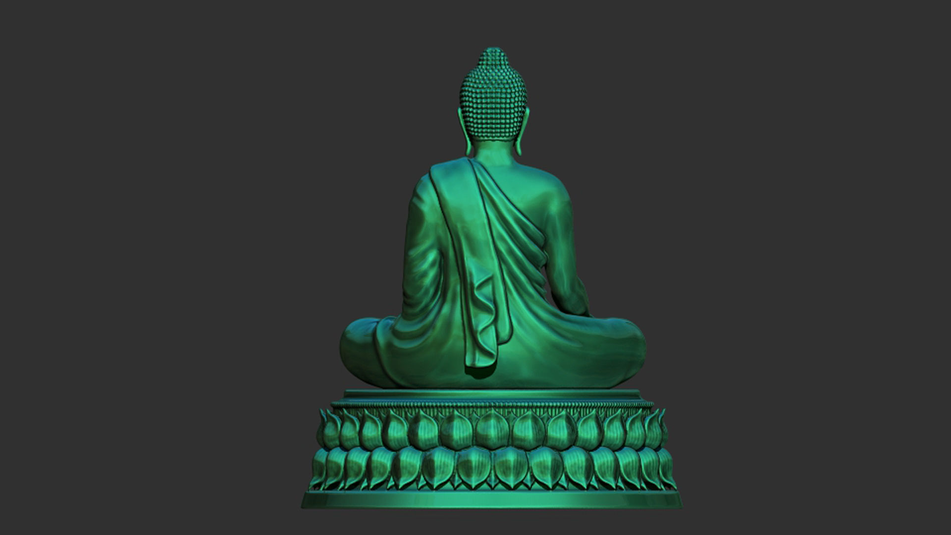 Asian Buddha statues for 3D printing Model 3D print model_3