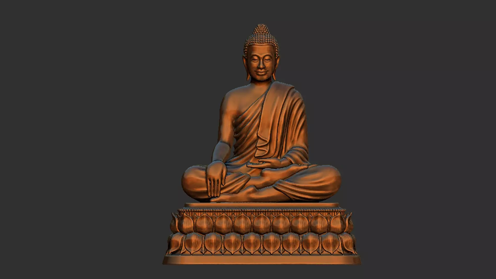 Asian Buddha statues for 3D printing Model 3D print model_0