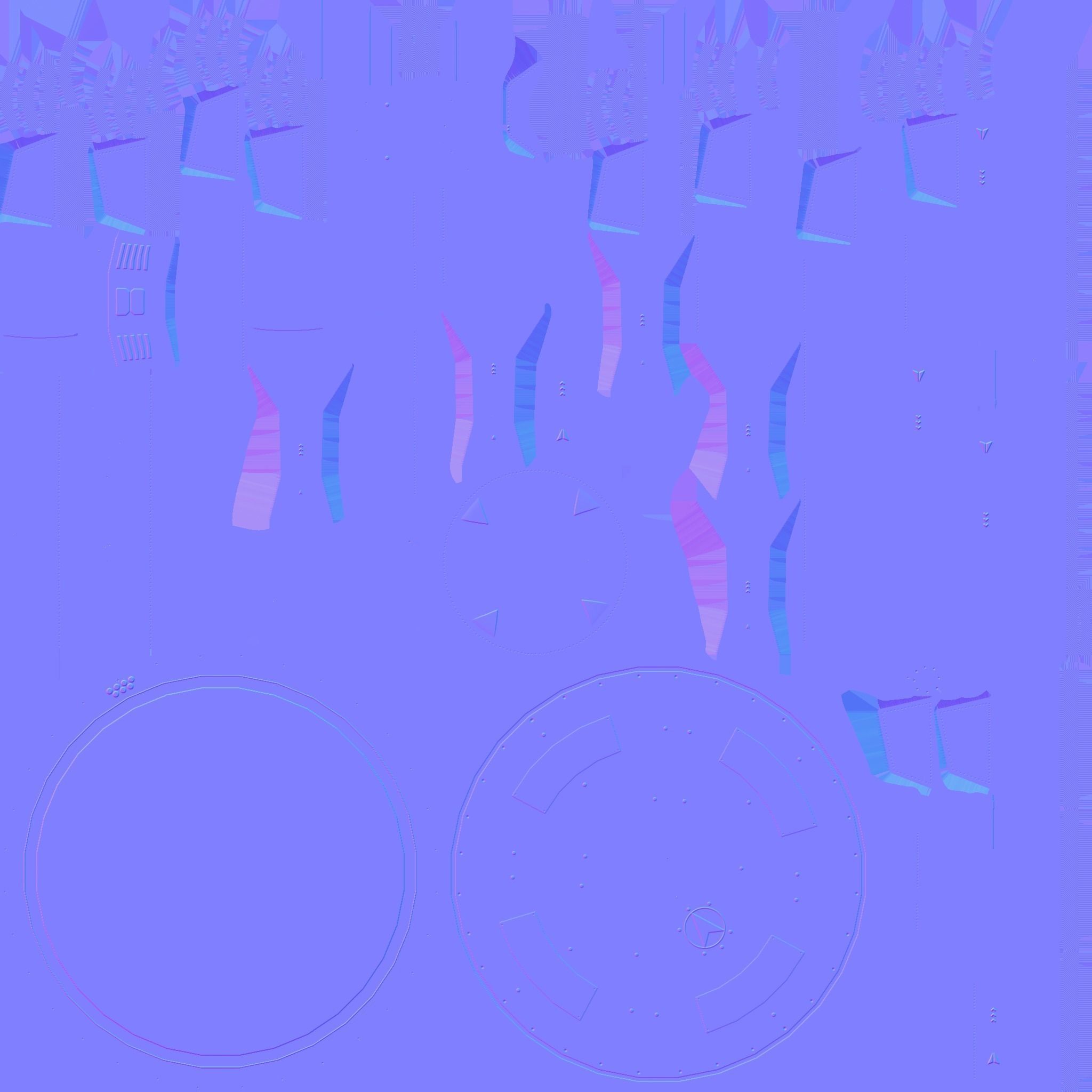 SciFi Facility C01 White Blue - Sci Fi Exterior Design Low-poly 3D model_24