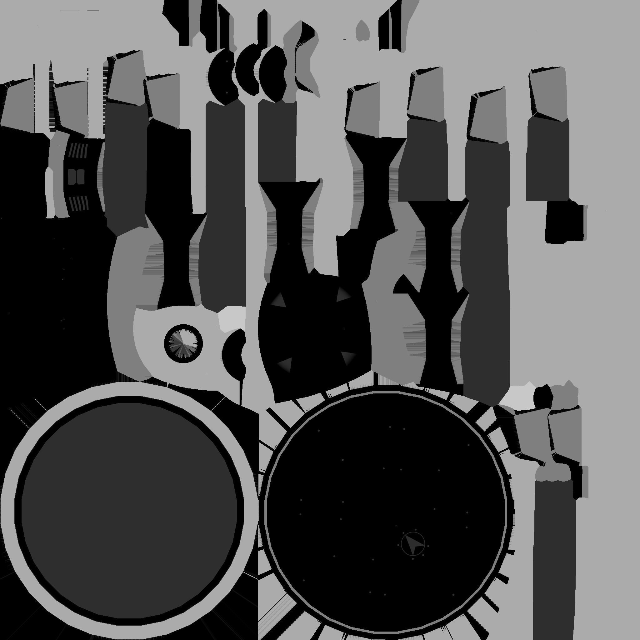 SciFi Facility C01 White Blue - Sci Fi Exterior Design Low-poly 3D model_23