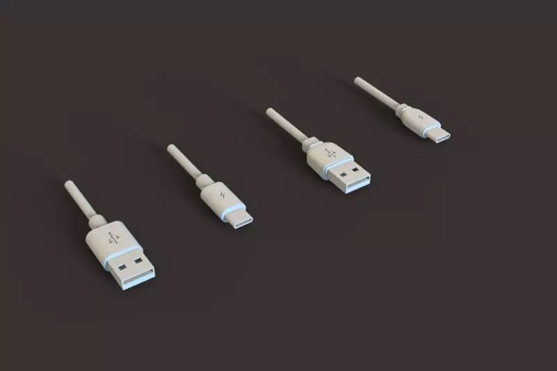 Mobile Usb Cable 3D print model_0