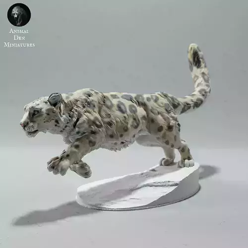 Snow Leopard  Run 3D print model