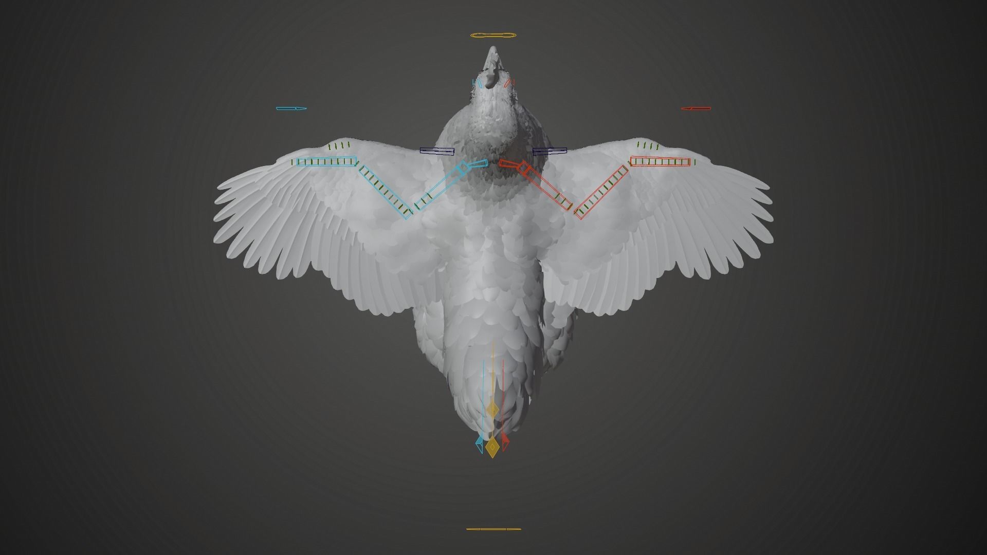 Red Hen Animated VFX Grace 3D model_26