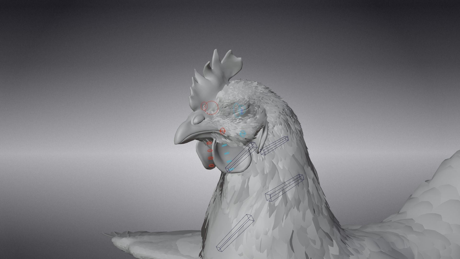 Red Hen Animated VFX Grace 3D model_20