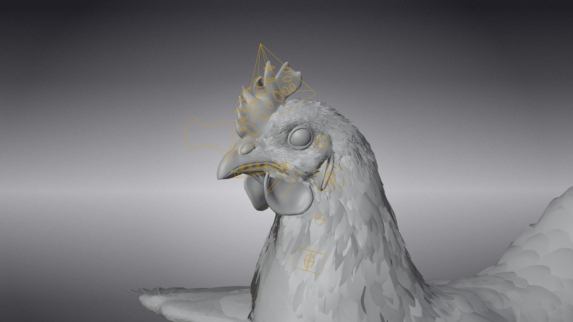 Red Hen Animated VFX Grace 3D model_21