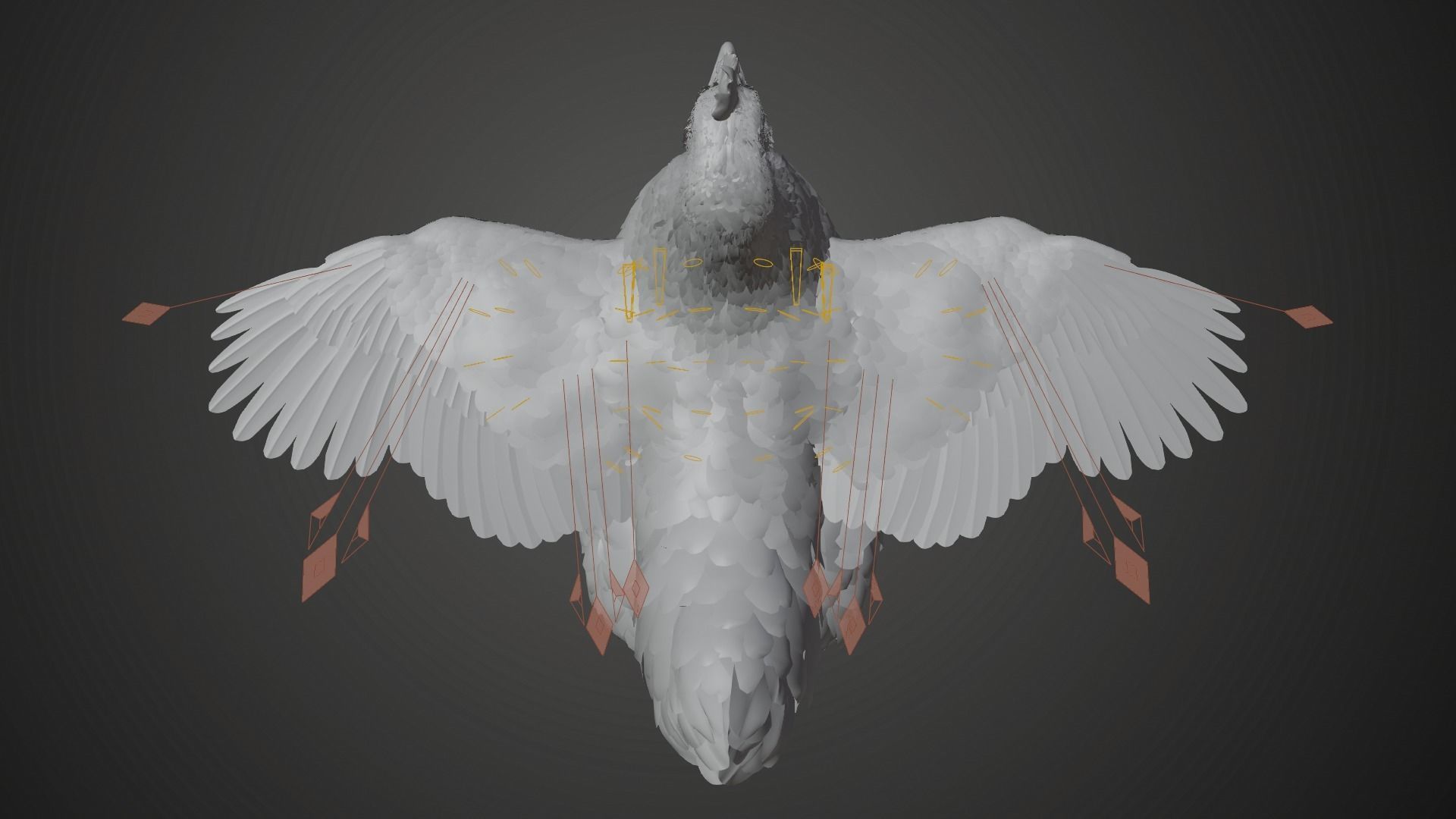 Red Hen Animated VFX Grace 3D model_23