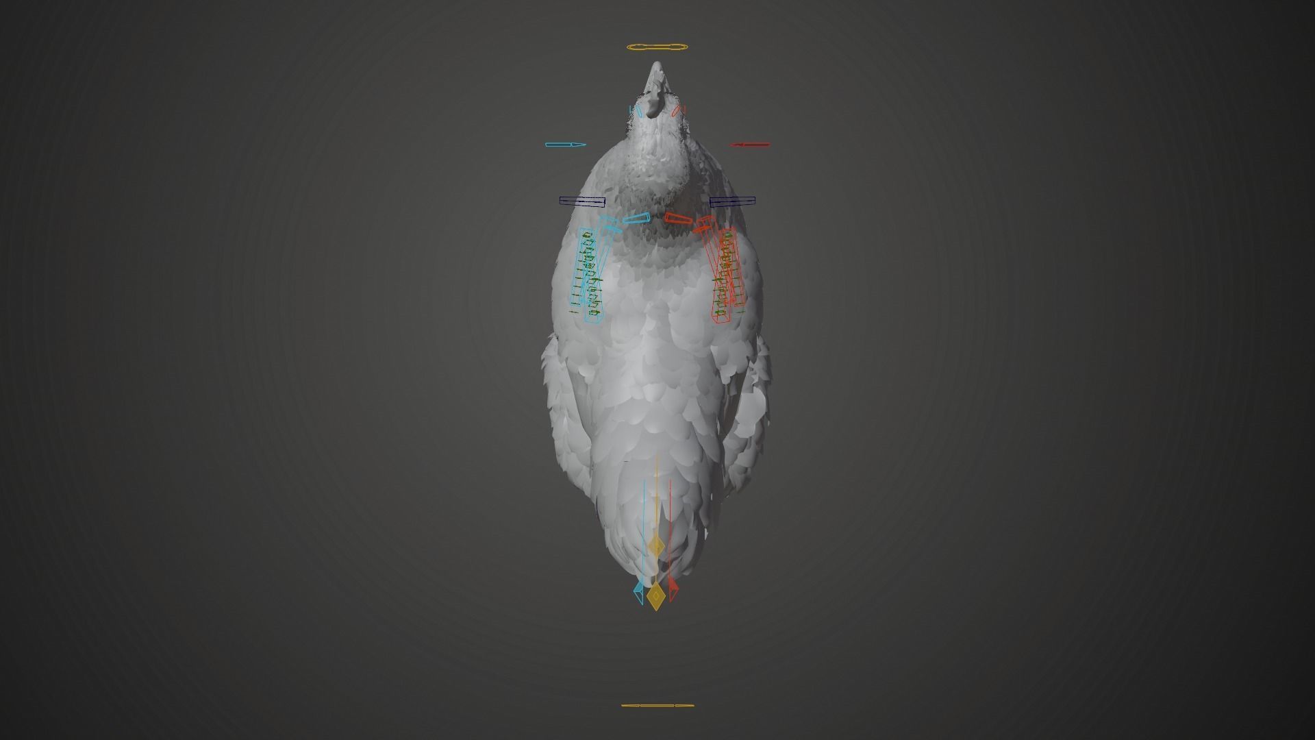 Red Hen Animated VFX Grace 3D model_29