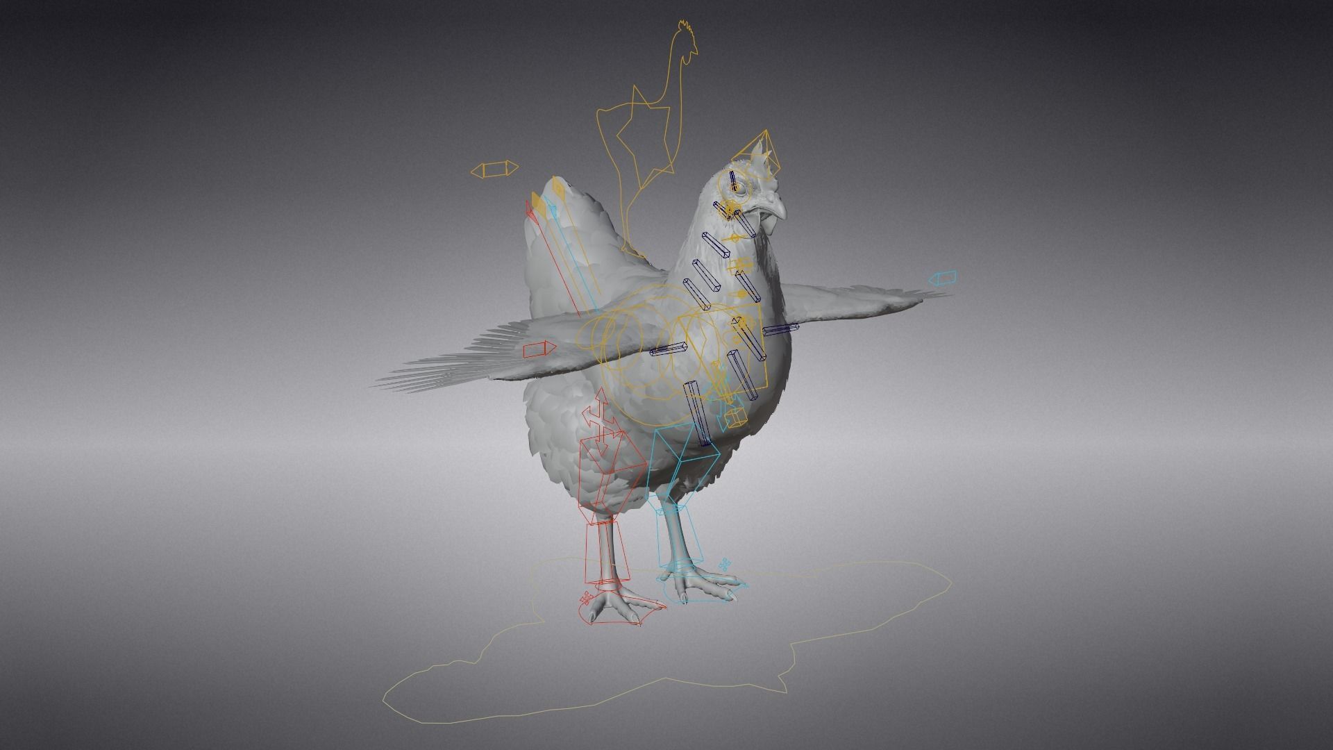 Red Hen Animated VFX Grace 3D model_18