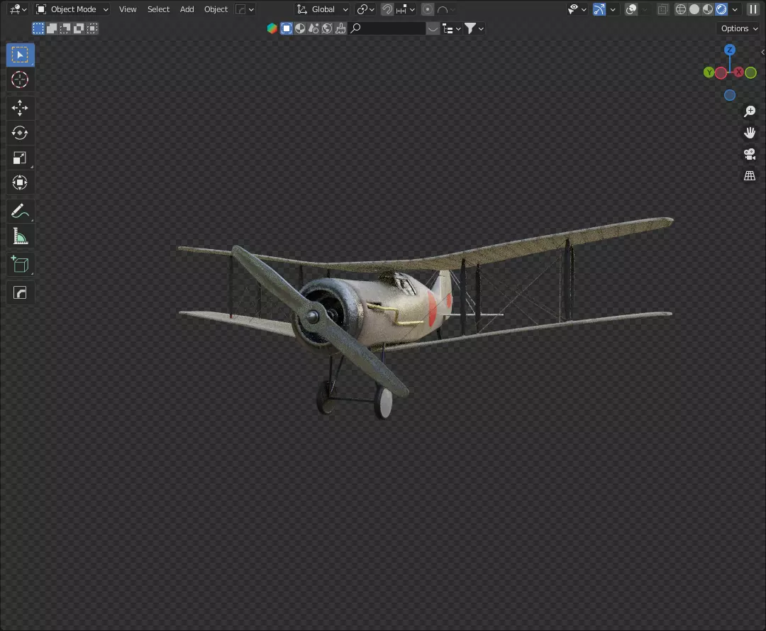 Vintage Airplane Free 3D model