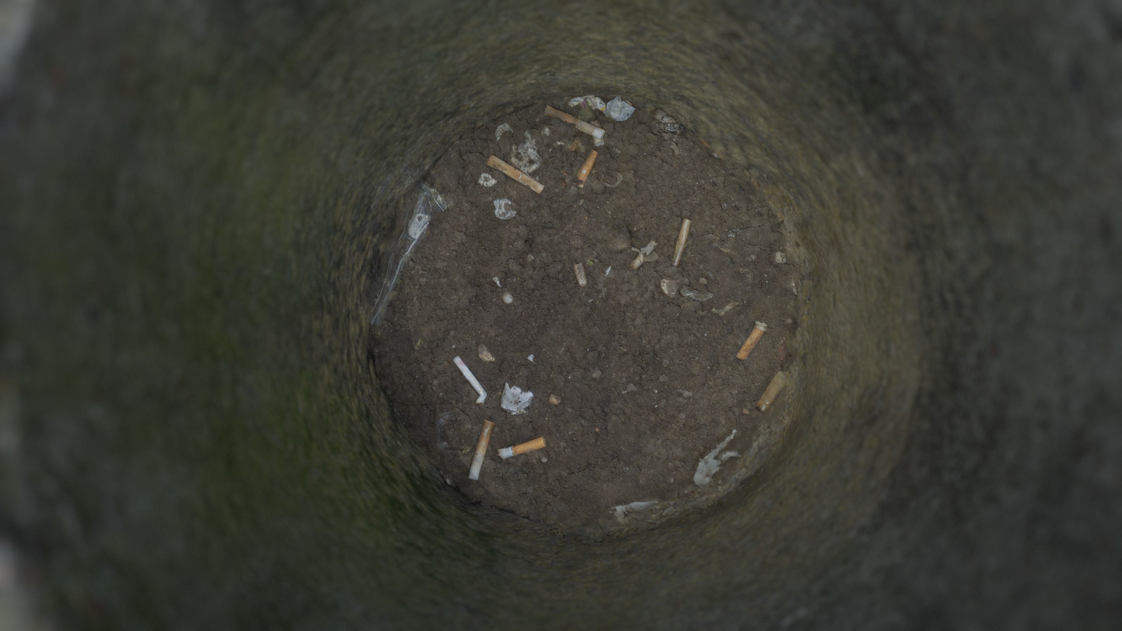 Concrete Bin Low-poly 3D model_6