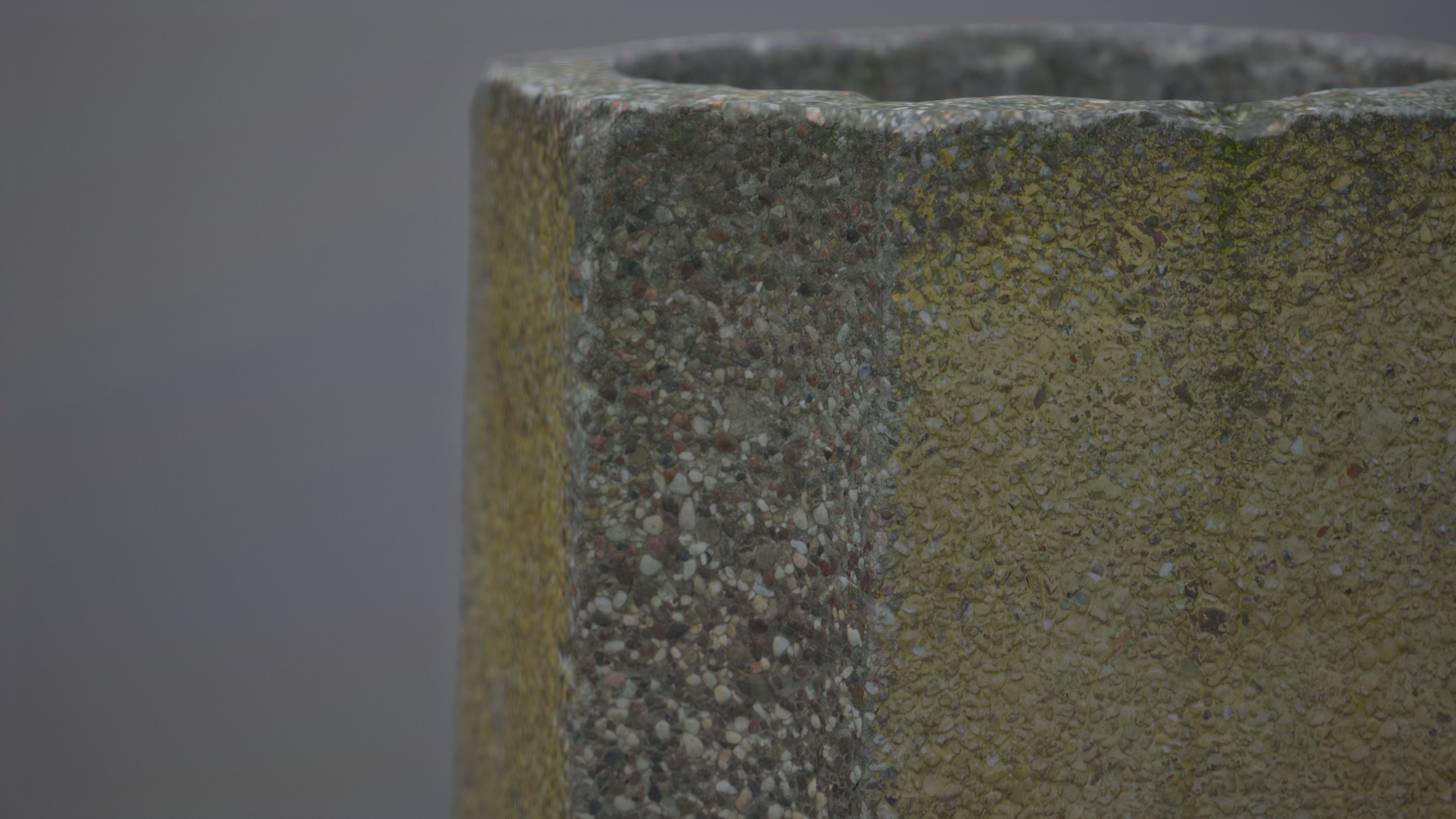 Concrete Bin Low-poly 3D model_9