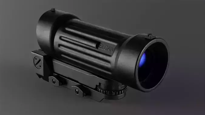 Elcan C79 Scope Low-poly 3D model