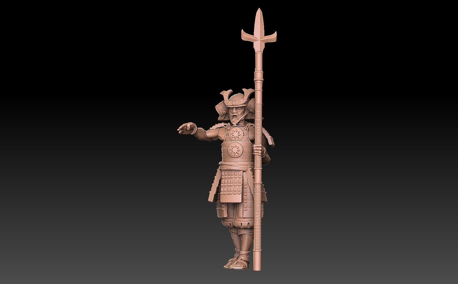 Ashigaru Yari Regiment 3D print model_8