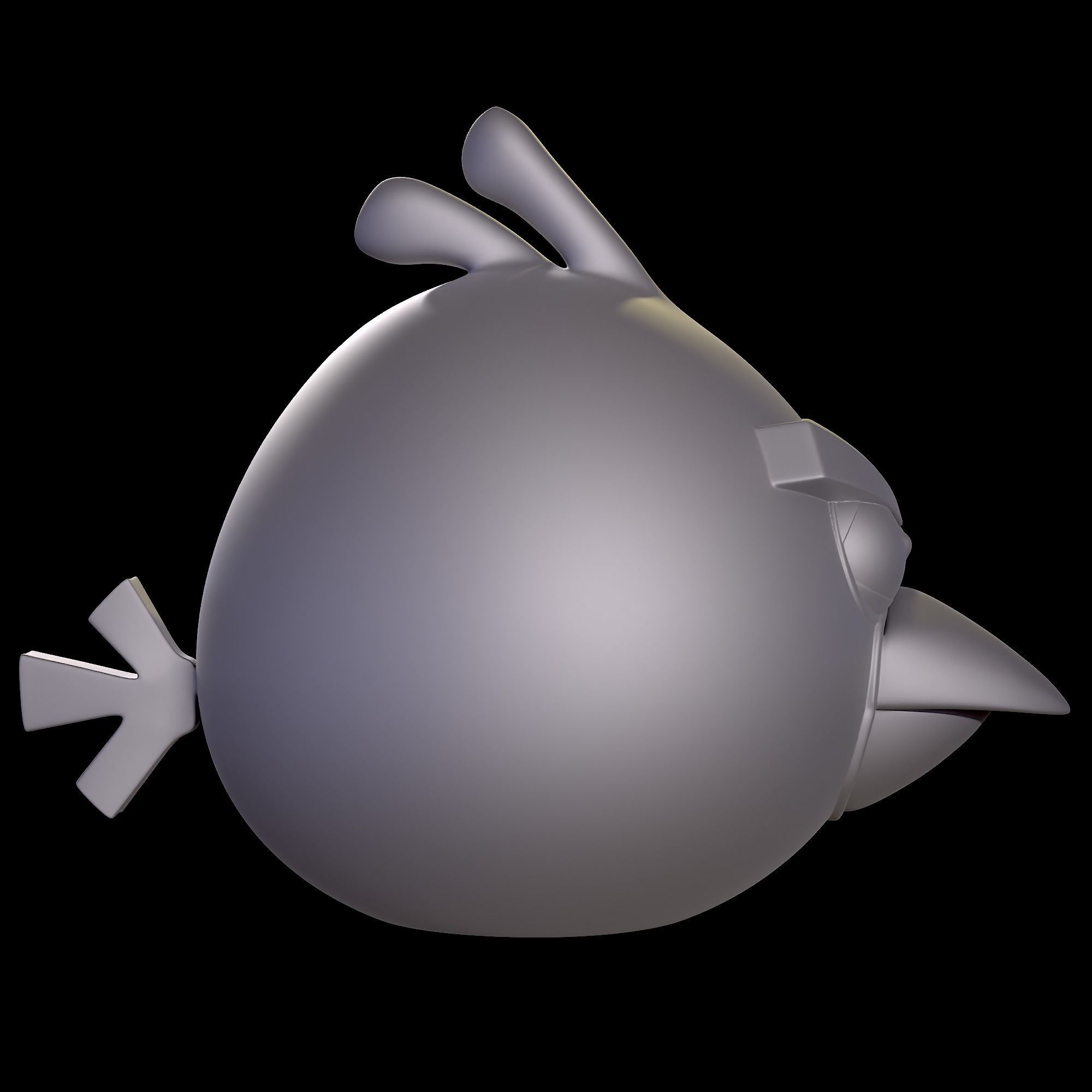 Angry Bird-Red 3D print model_1