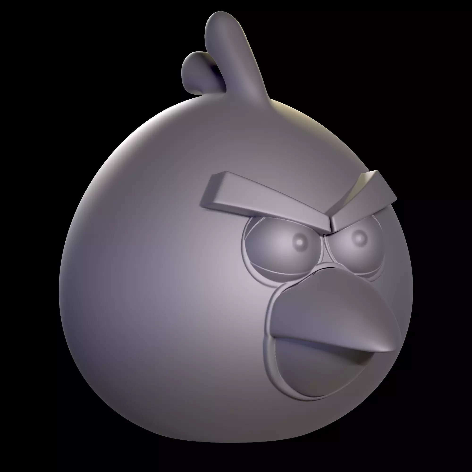 Angry Bird-Red 3D print model_0